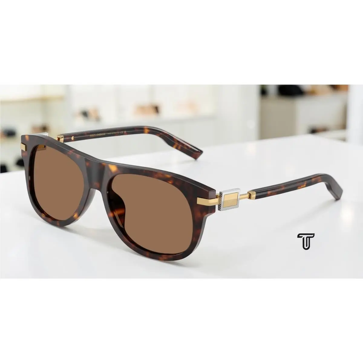 Dolce Gabbana DG4546 502 73 Havana Dark Brown 56 mm Men`s Sunglasses