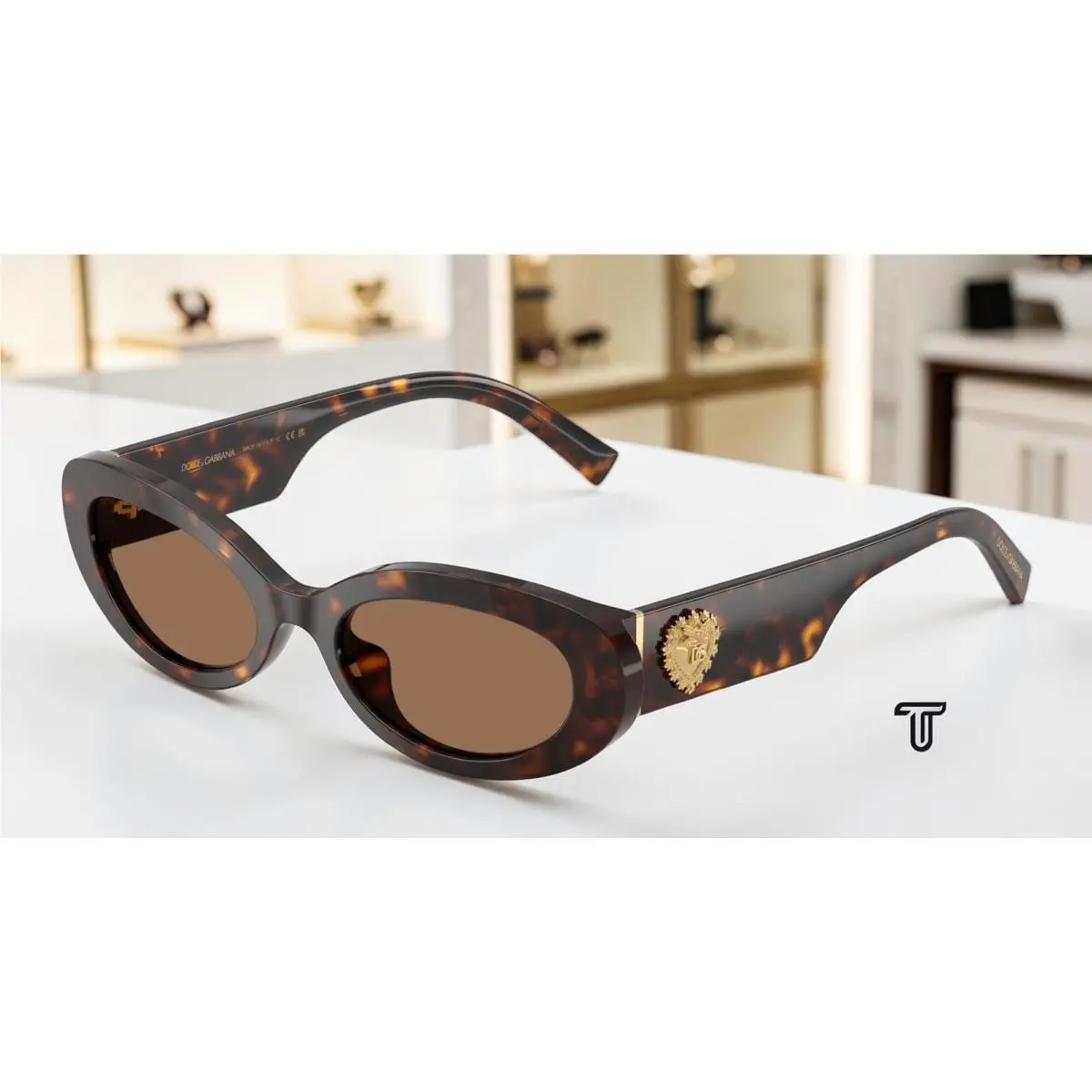 Dolce Gabbana DG4537 502 73 Havana Dark Brown 53 mm Women`s Sunglasses