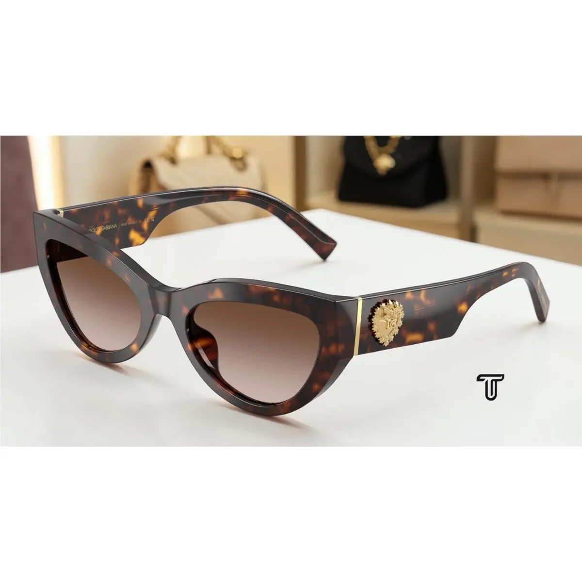 Dolce Gabbana DG4536 502 13 Havana Gradient Brown 55 mm Women`s Sunglasses