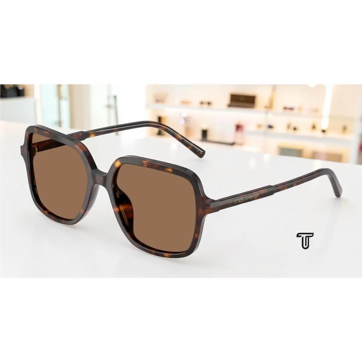 Dolce Gabbana DG4539 502 73 Havana Dark Brown 55 mm Women`s Sunglasses
