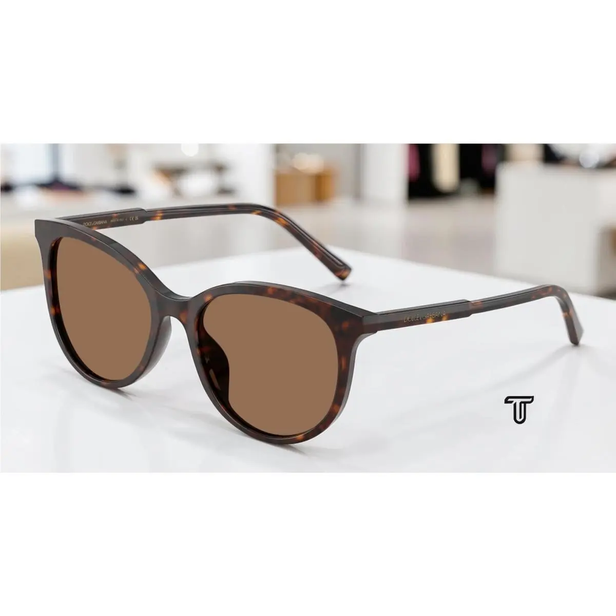 Dolce Gabbana DG4540 502 13 Havana Dark Brown 55 mm Women`s Sunglasses