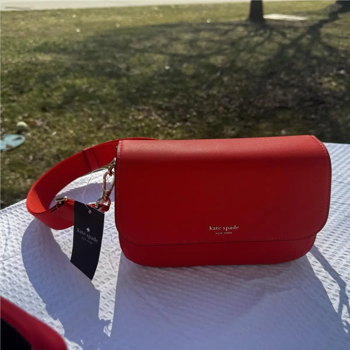 Kate Spade Buddie Smooth Leather Shoulder Crossbody Purse - Magma New