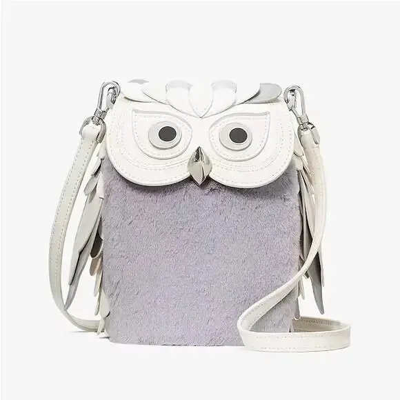 Kate Spade Hoot 3D White Owl Crossbody Bag Super Rare Ksny Novelty Purse