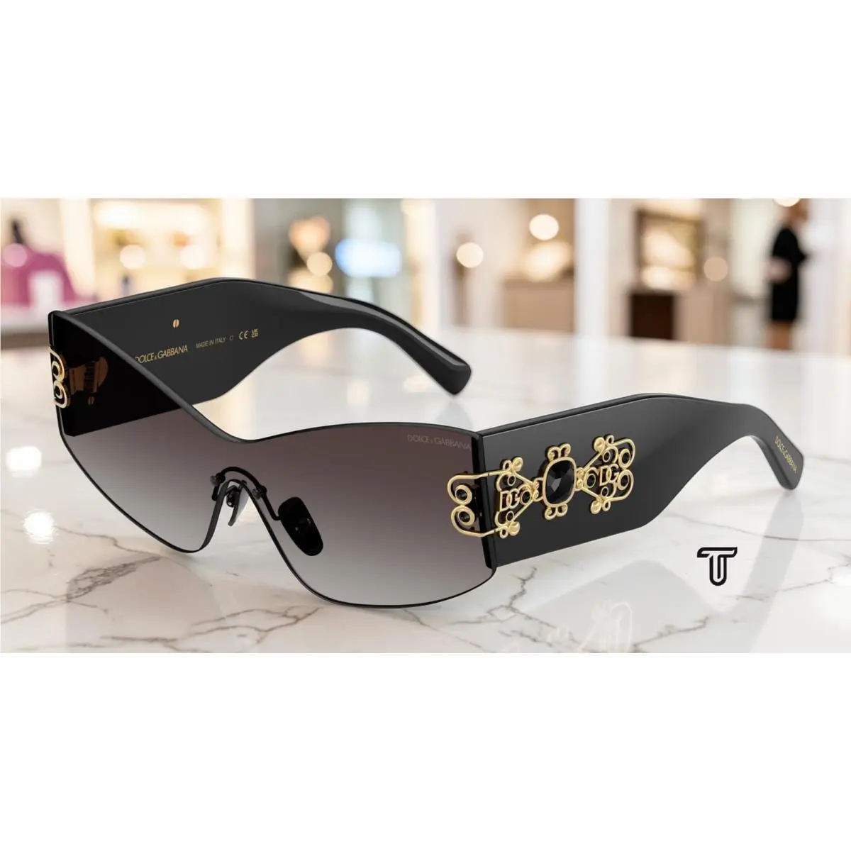 Dolce Gabbana DG4526B 501 8G Black Grey Gradient 42 mm Women`s Sunglasses