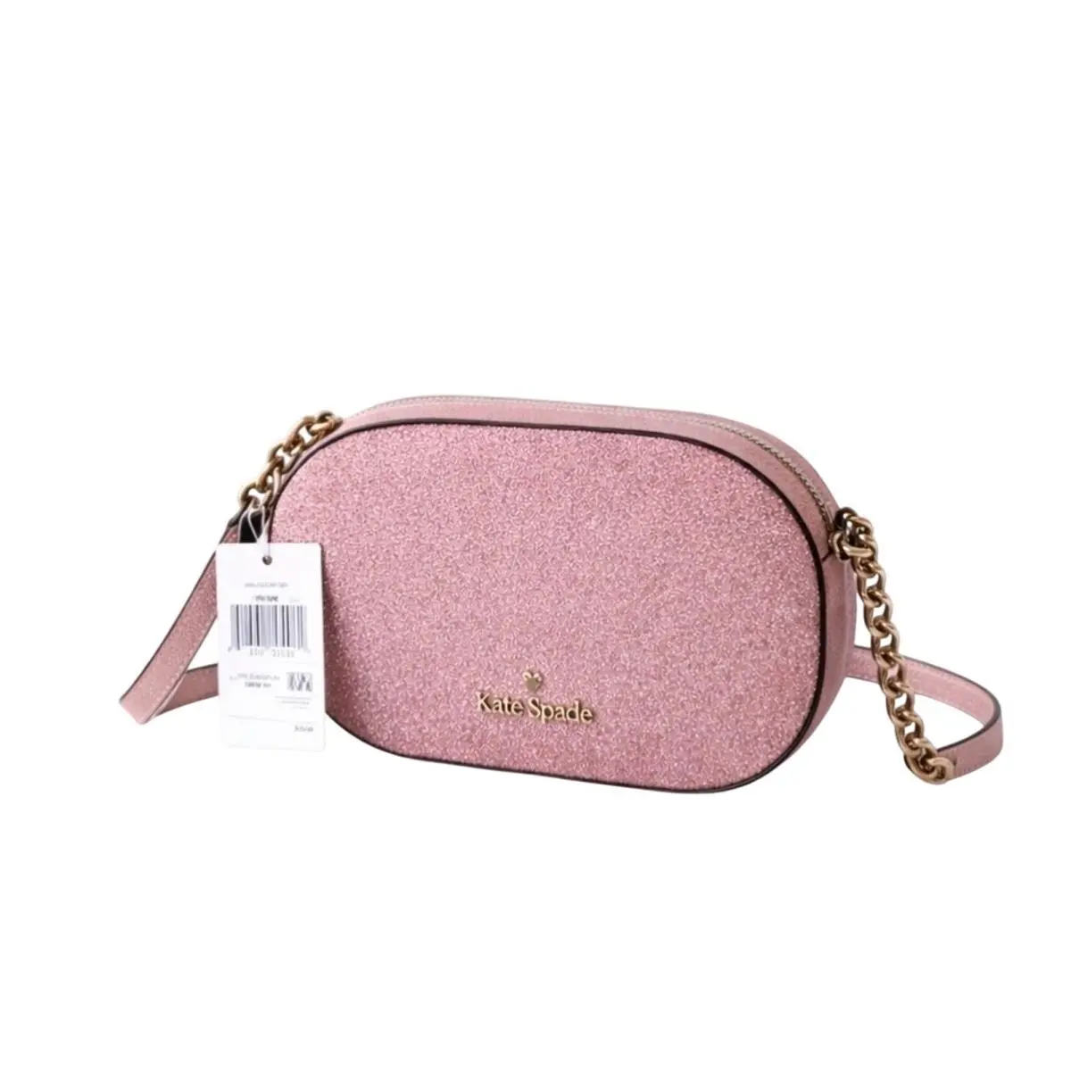 Kate Spade Glimmer Glitter Camera Crossbody Bag KE459 Mitten Pink