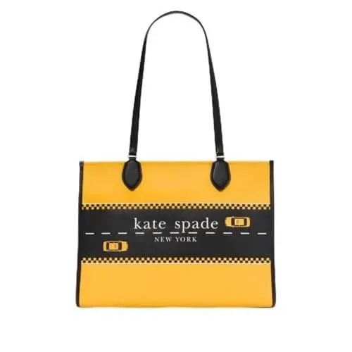 KI431700 Kate Spade New York Manhattan Large Market Tote - Yellow Multi