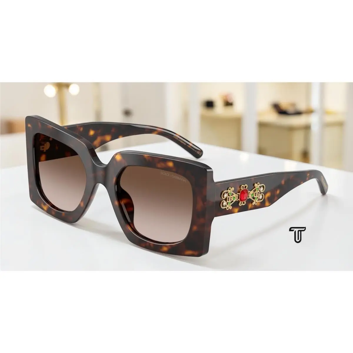 Dolce Gabbana DG4525B 502 13 Havana Gradient Brown 54 mm Women`s Sunglasses