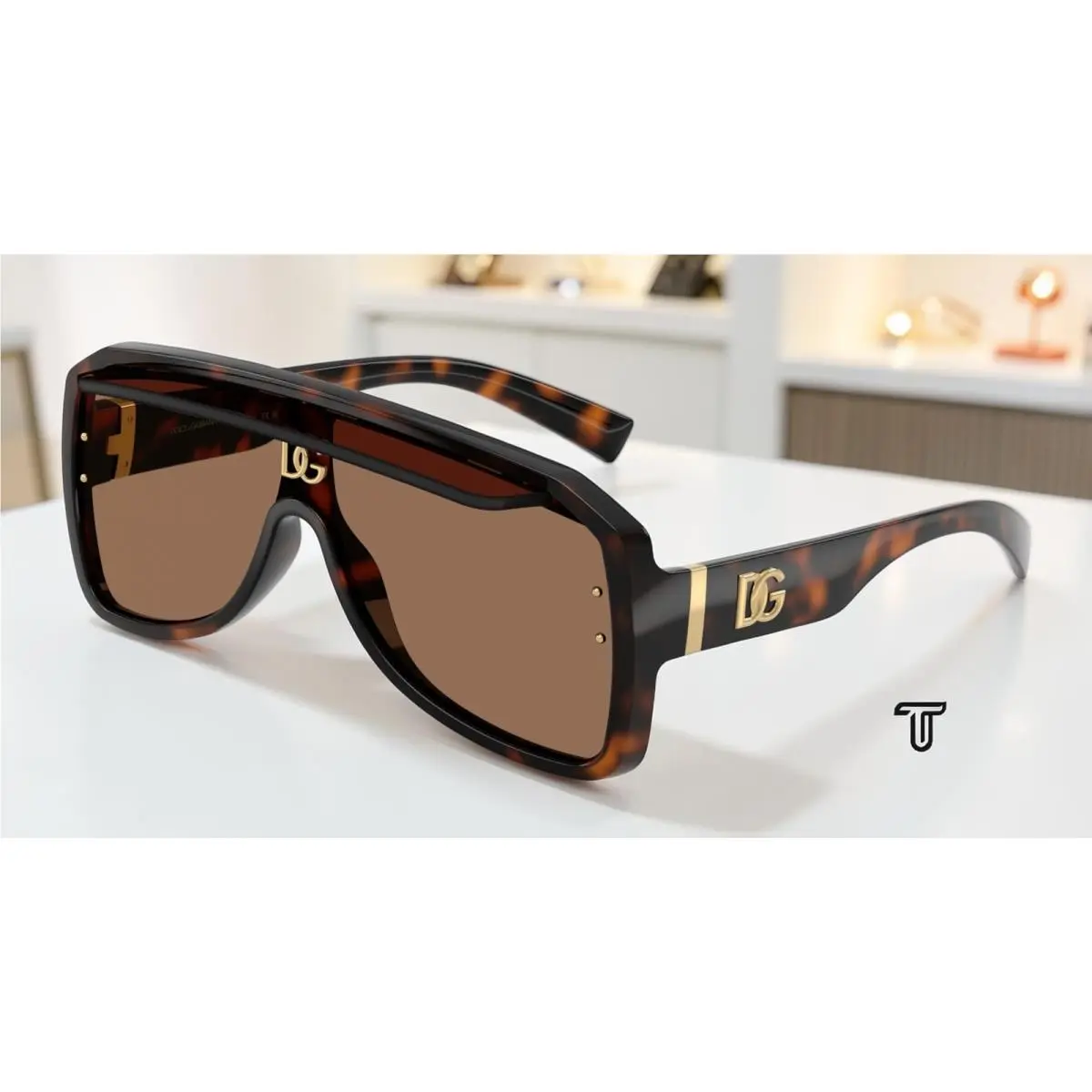 Dolce Gabbana DG6205 502 73 Havana Dark Brown 37 mm Unisex Sunglasses