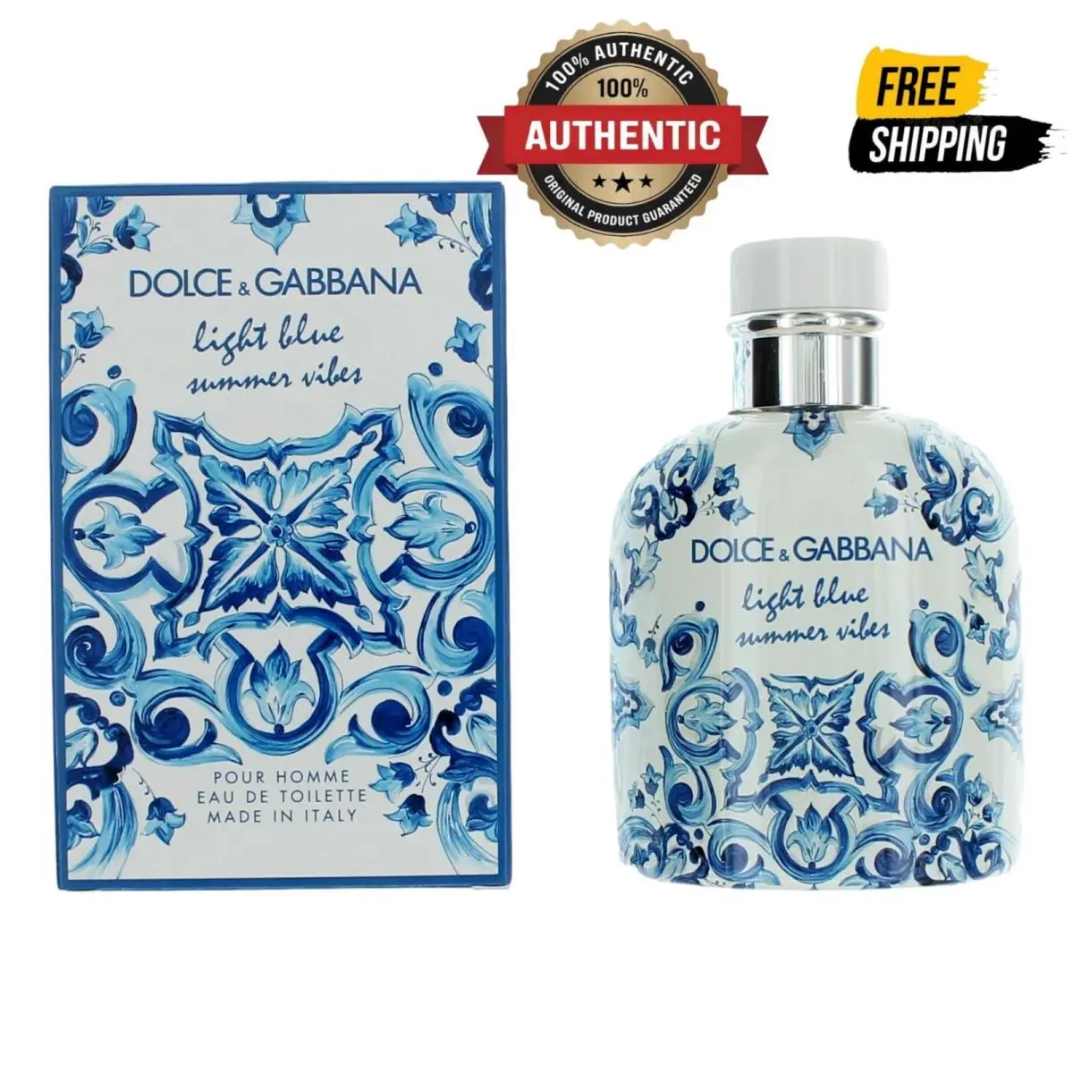 Light Blue Summer Vibes by Dolce Gabbana 4.2 oz Edt Spray For Men