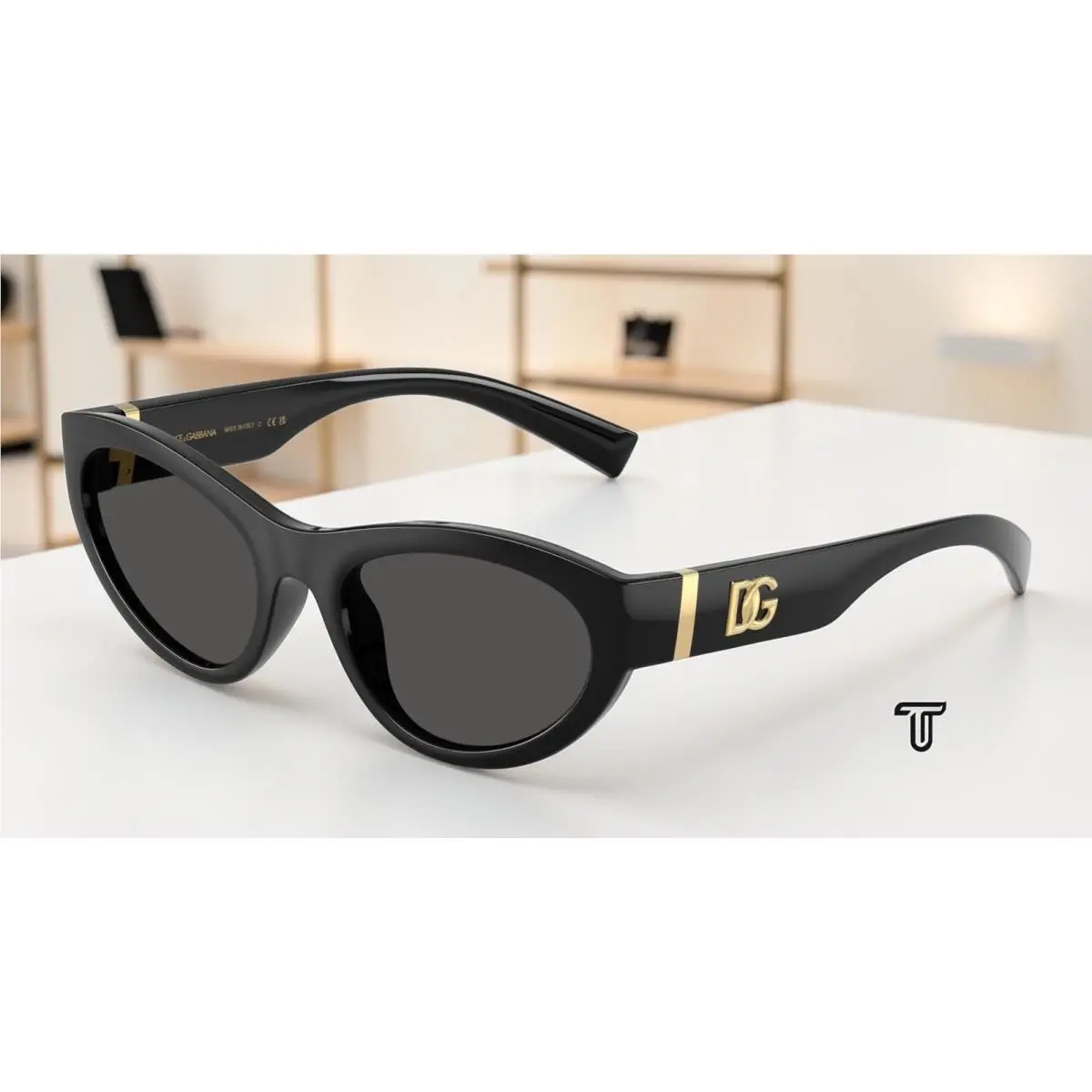 Dolce Gabbana DG6207 501 87 Black Dark Grey 54 mm Women`s Sunglasses