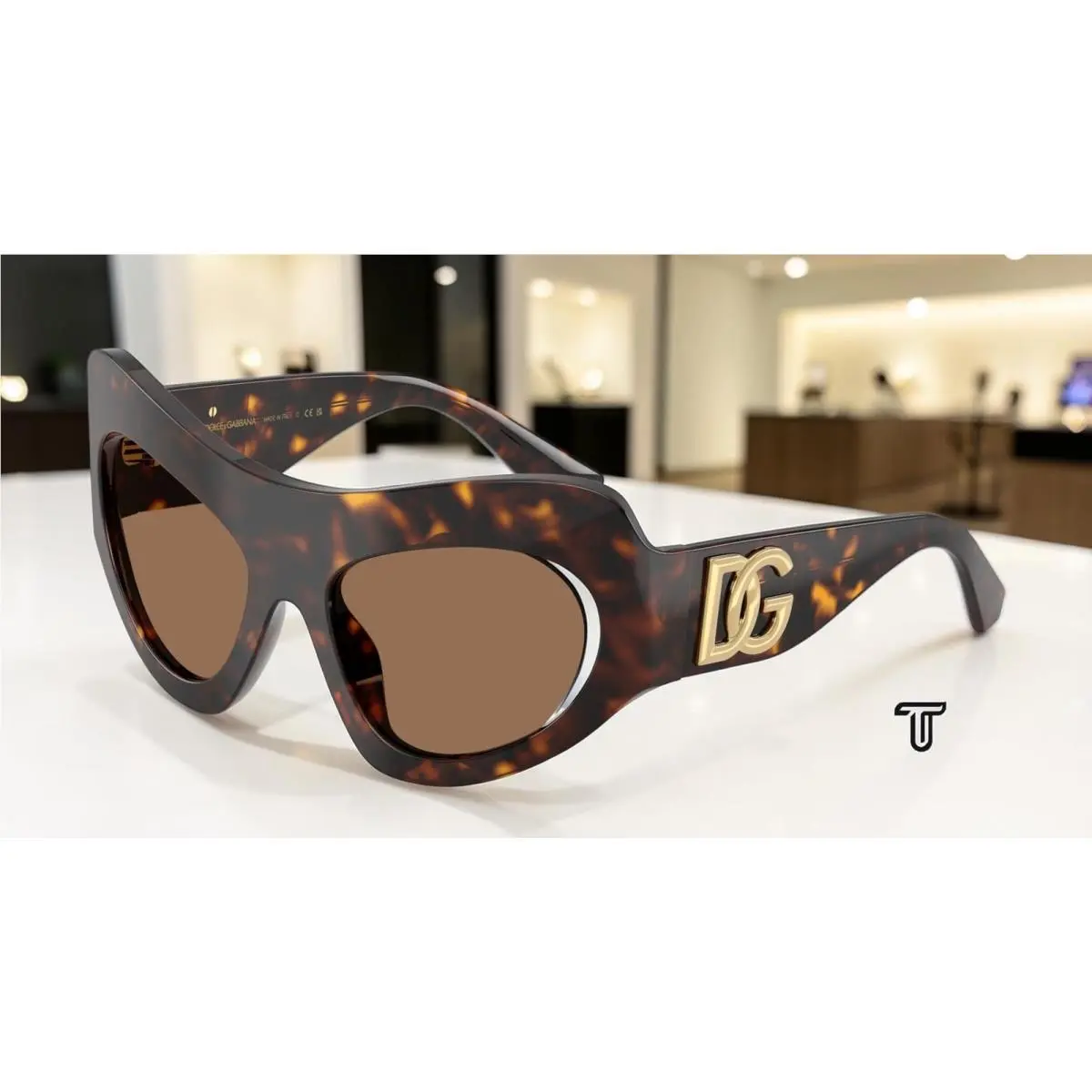Dolce Gabbana DG4552 502 73 Havana Dark Brown 53 mm Women`s Sunglasses