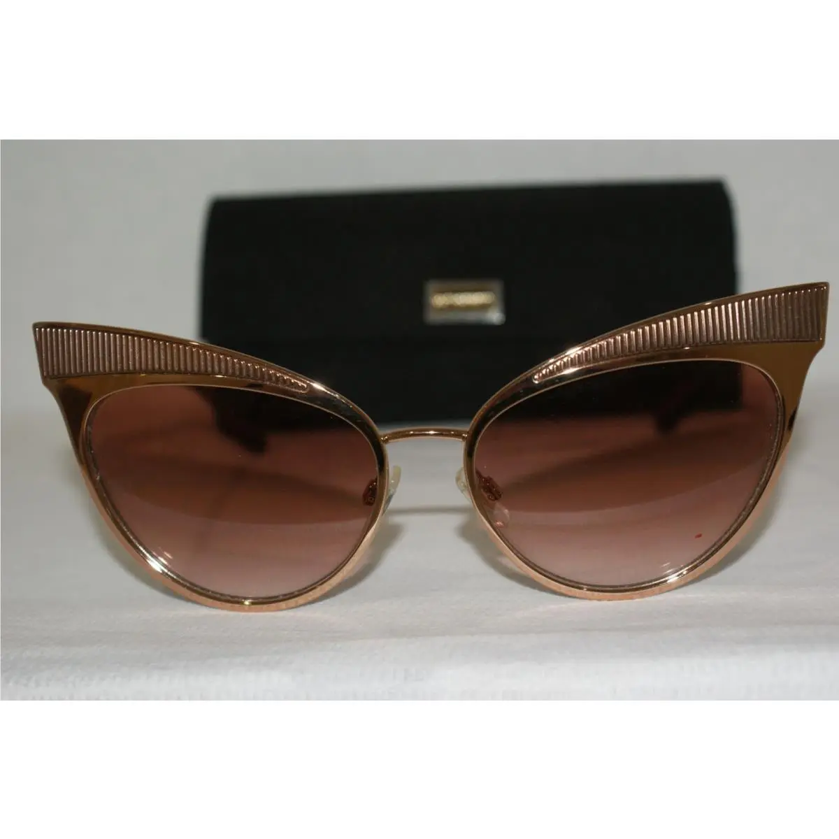 Authen Dolce Gabbana Sunglasses 2178 Gold 1298/13 57-17 W Origi Case