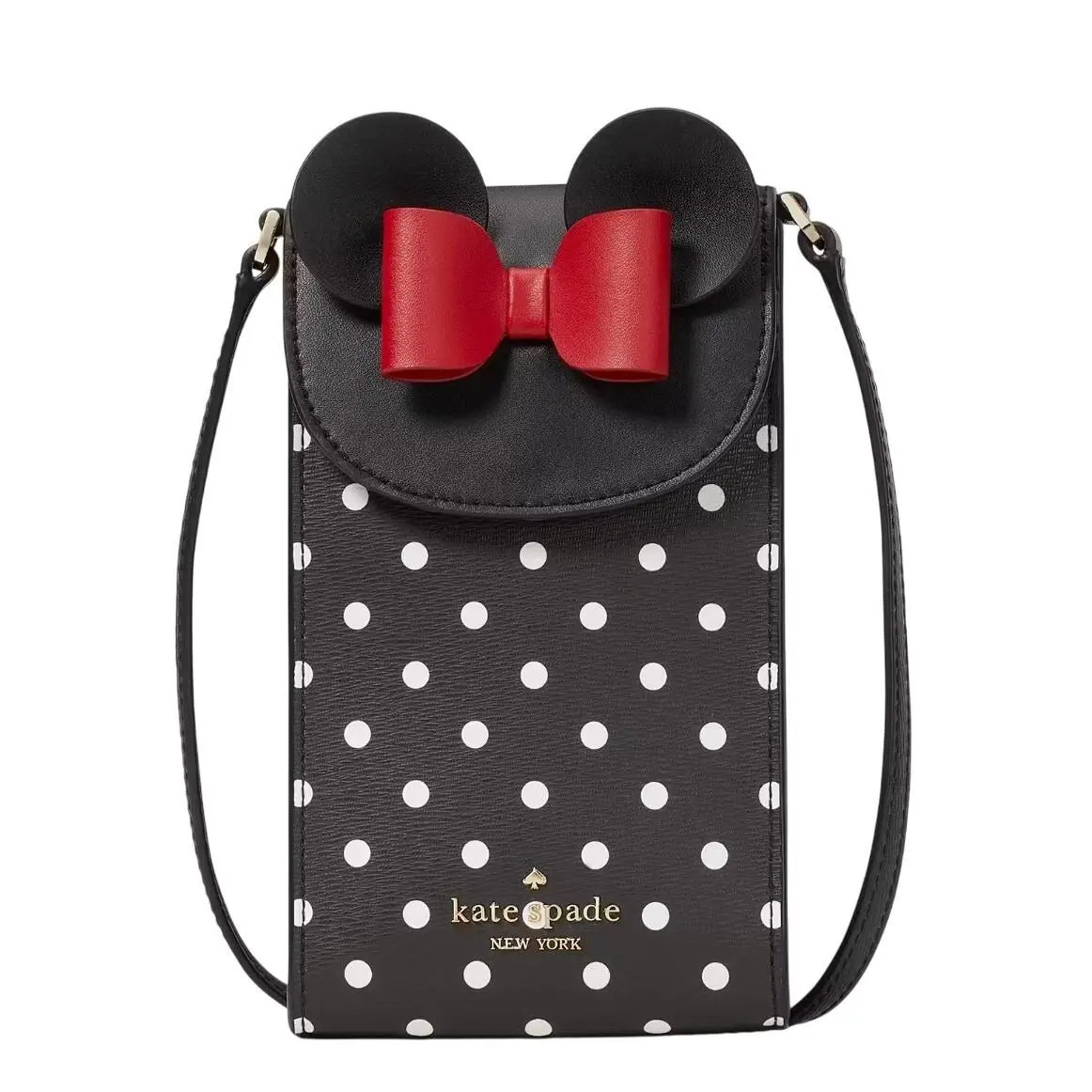Kate Spade Minnie Mouse North South Flap Crossbody Bag Phone Bag