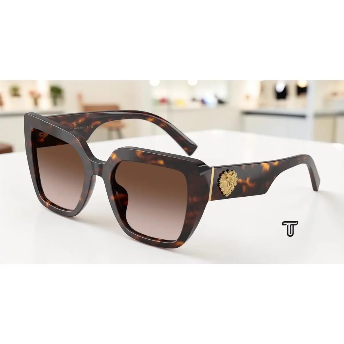 Dolce Gabbana DG4538 502 13 Havana Gradient Brown 54 mm Women`s Sunglasses