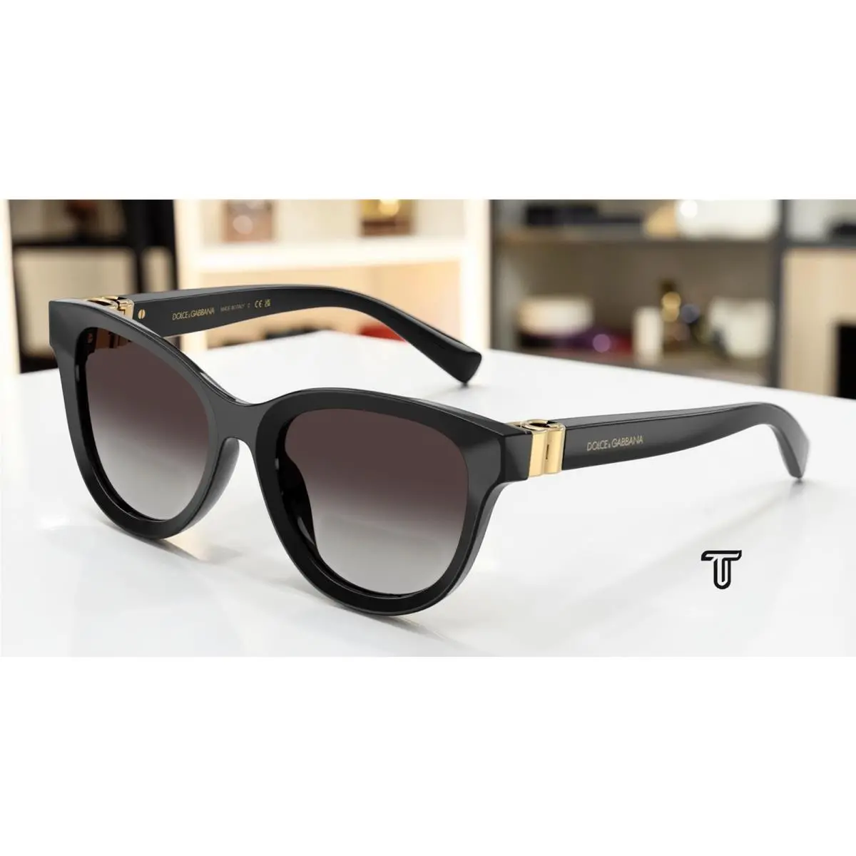 Dolce Gabbana DG4533 501 8G Black Grey Gradient 54 mm Women`s Sunglasses