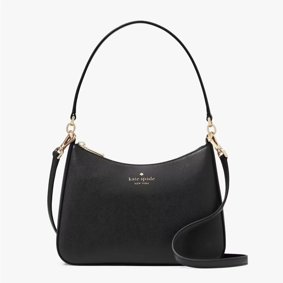 Kate Spade Margot Convertible Shoulder Bag Crossbody Black Leather