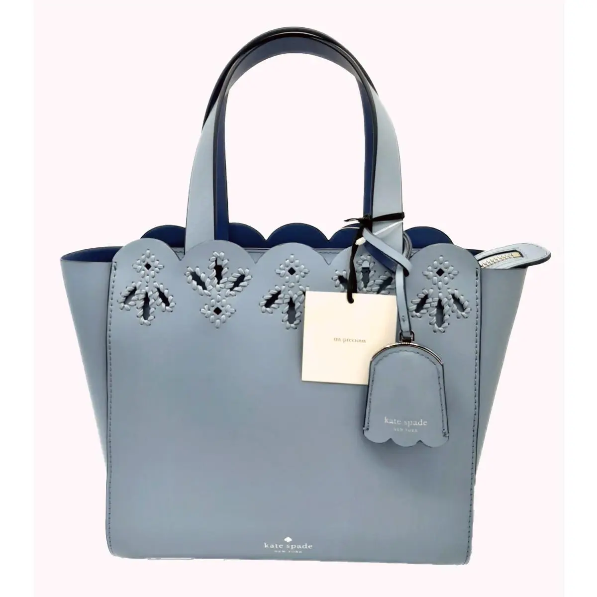 Kate Spade: Lt. Blue Magnolia Street Eyelet Satchel Orig
