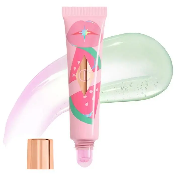 Healthy Nectar Nourishing Lip Oil 6 Shades 0.47oz Juicylicious Pink Watermelon - a candy pink with p by Charlotte Tilbury