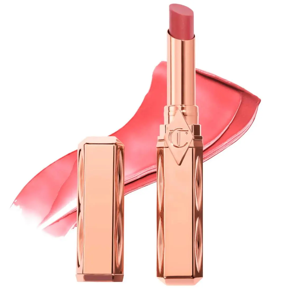 Long Lasting Blush Balm Lip Tint 6 Shades 0.07oz/2g Blushed Rose - a sheer rosewood veil by Charlotte Tilbury