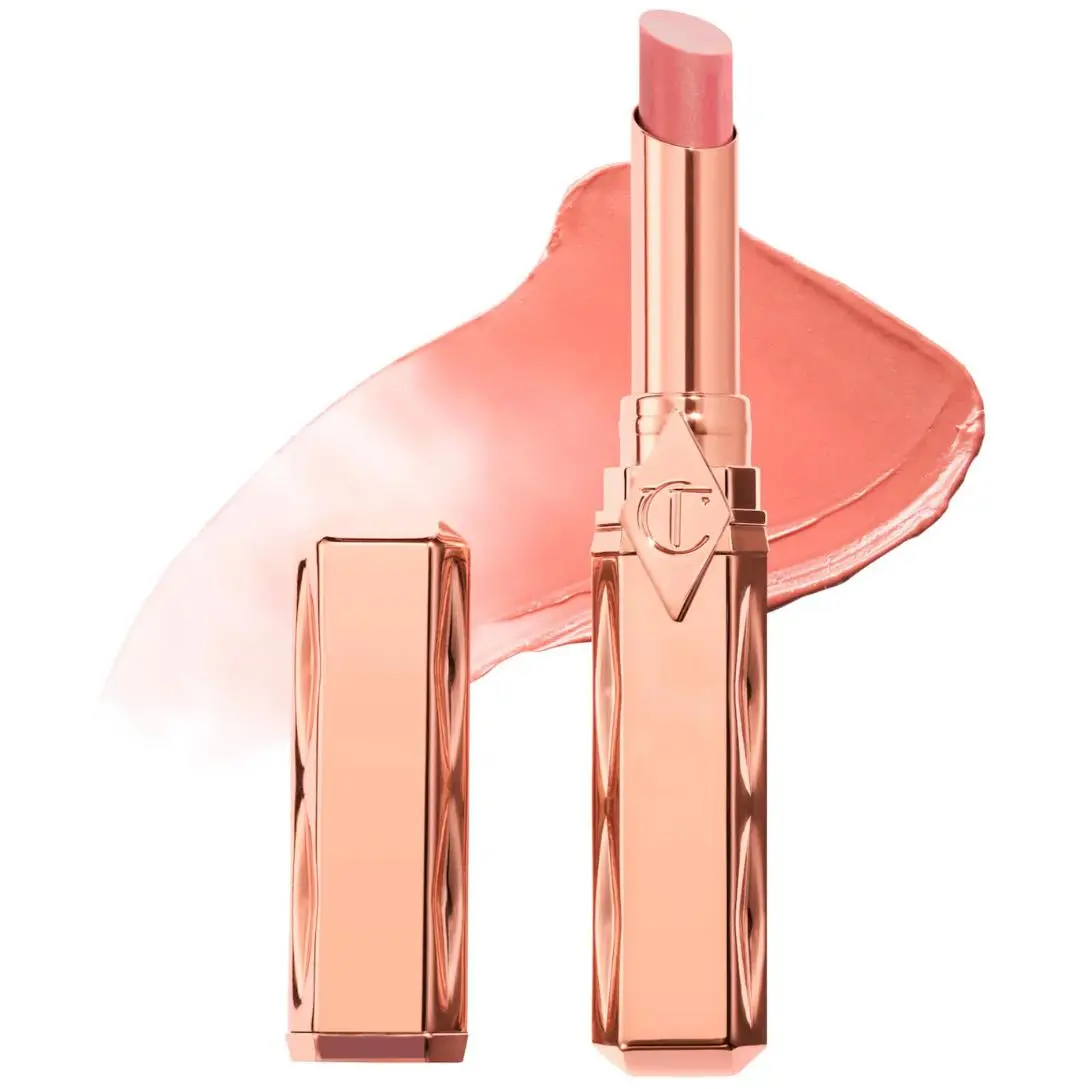 Long Lasting Blush Balm Lip Tint 6 Shades 0.07oz/2g Pillow Talk - a sheer nude-pink tint by Charlotte Tilbury