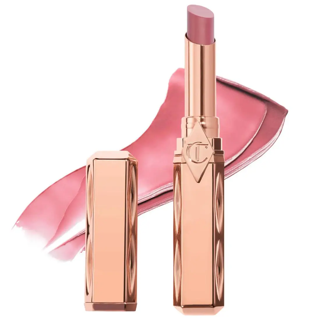 Long Lasting Blush Balm Lip Tint 6 Shades 0.07oz/2g Pillow Talk Medium - a sheer neutral cool rose by Charlotte Tilbury
