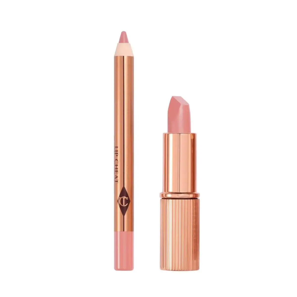 100%Authentic  Mini Pillow Talk Lipstick Liner Set 4 Shades Satin finish-Pillow Talk Fair - cool pink nude by Charlotte Tilbury