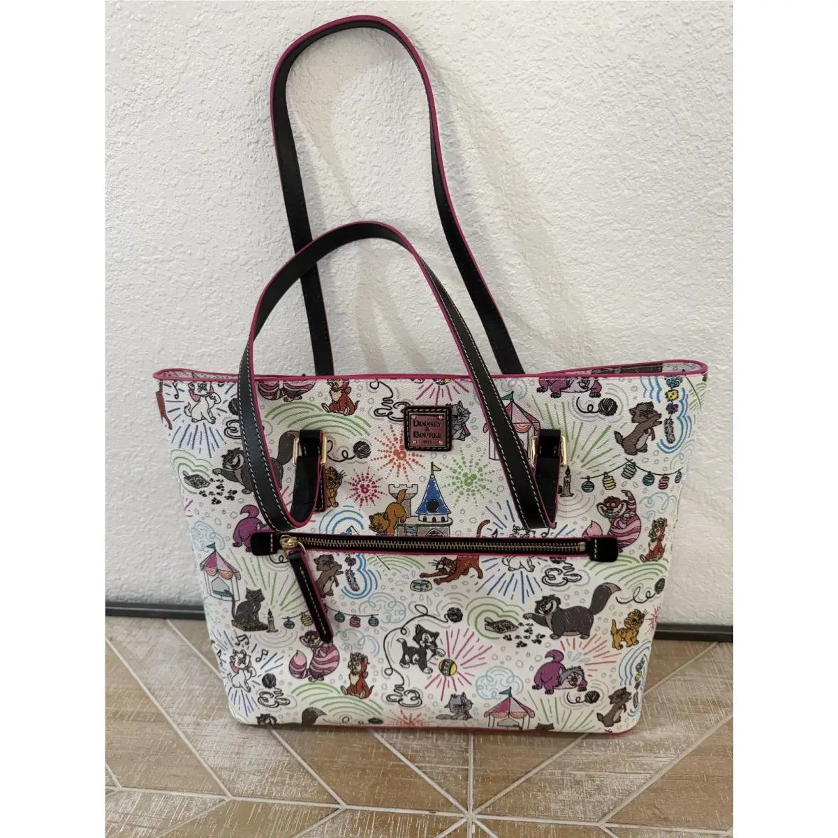 Kate Spade Dooney Bourke 2021 Sketch Cats Tote Bag Purse FAC-050996 Retail