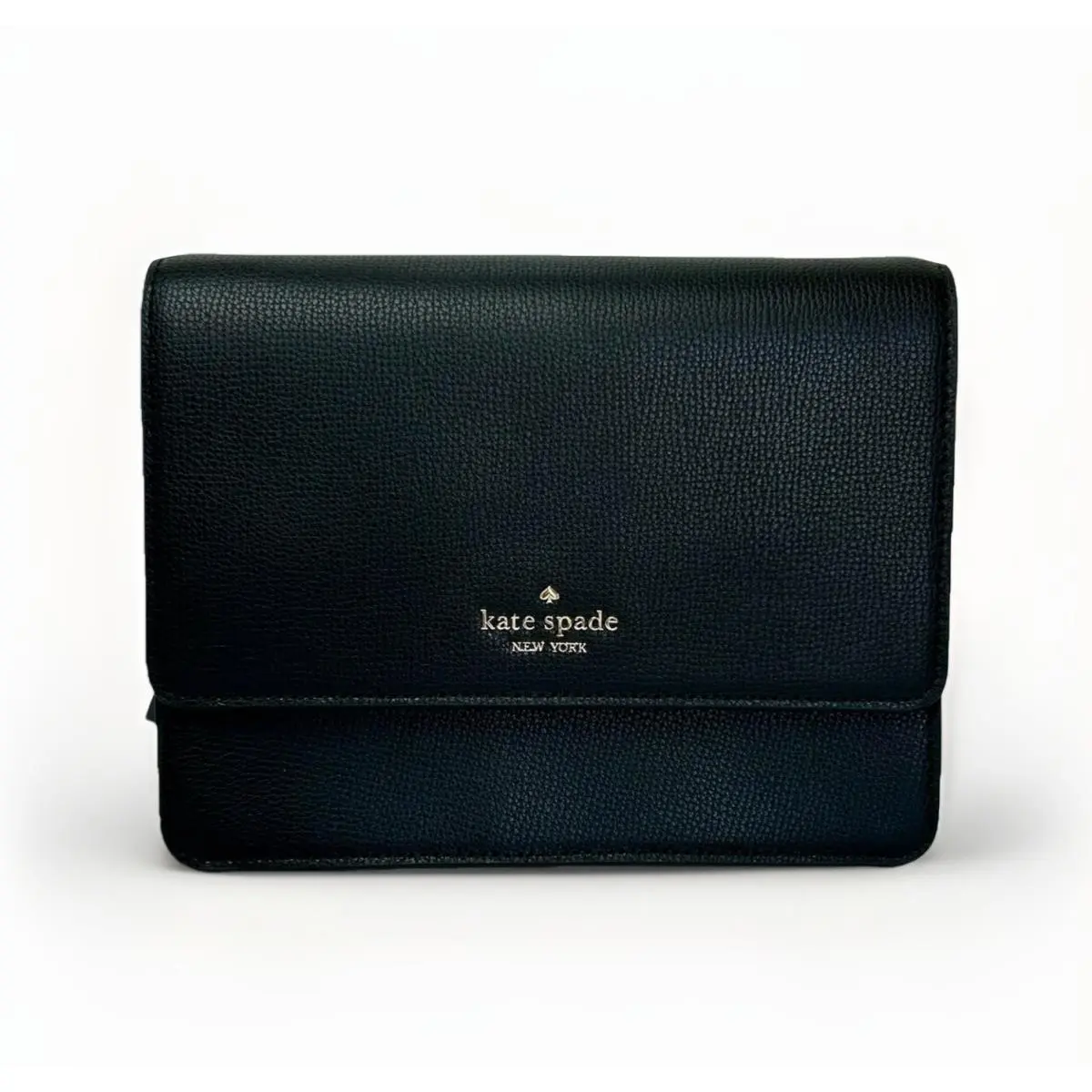 Kate Spade Black Leather Purse Y2K Style NY Kristi Crossbody Bag KB430