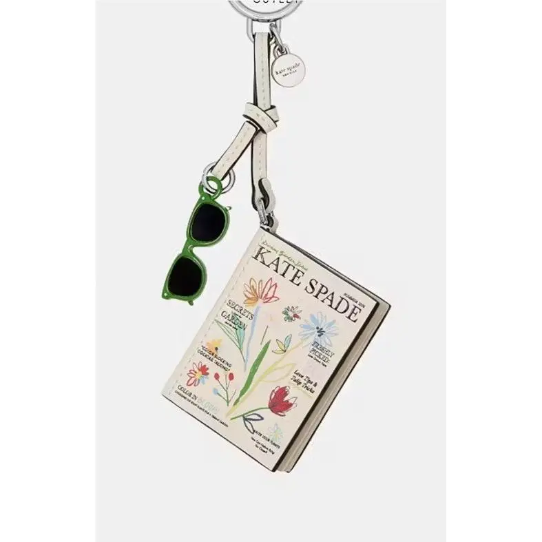 Kate Spade Charmed Secret Graden Magazine Bag Key Fob Keycha