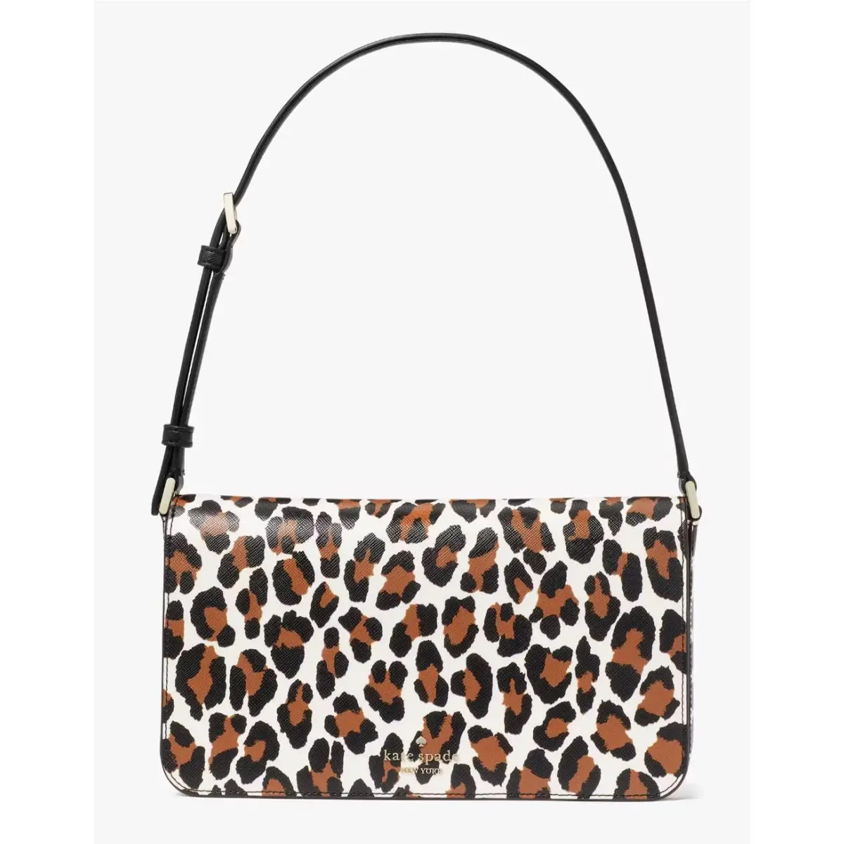 Kate Spade Staci Spotted Leopard Animal Print Shoulder Bag KH400 Leopardo