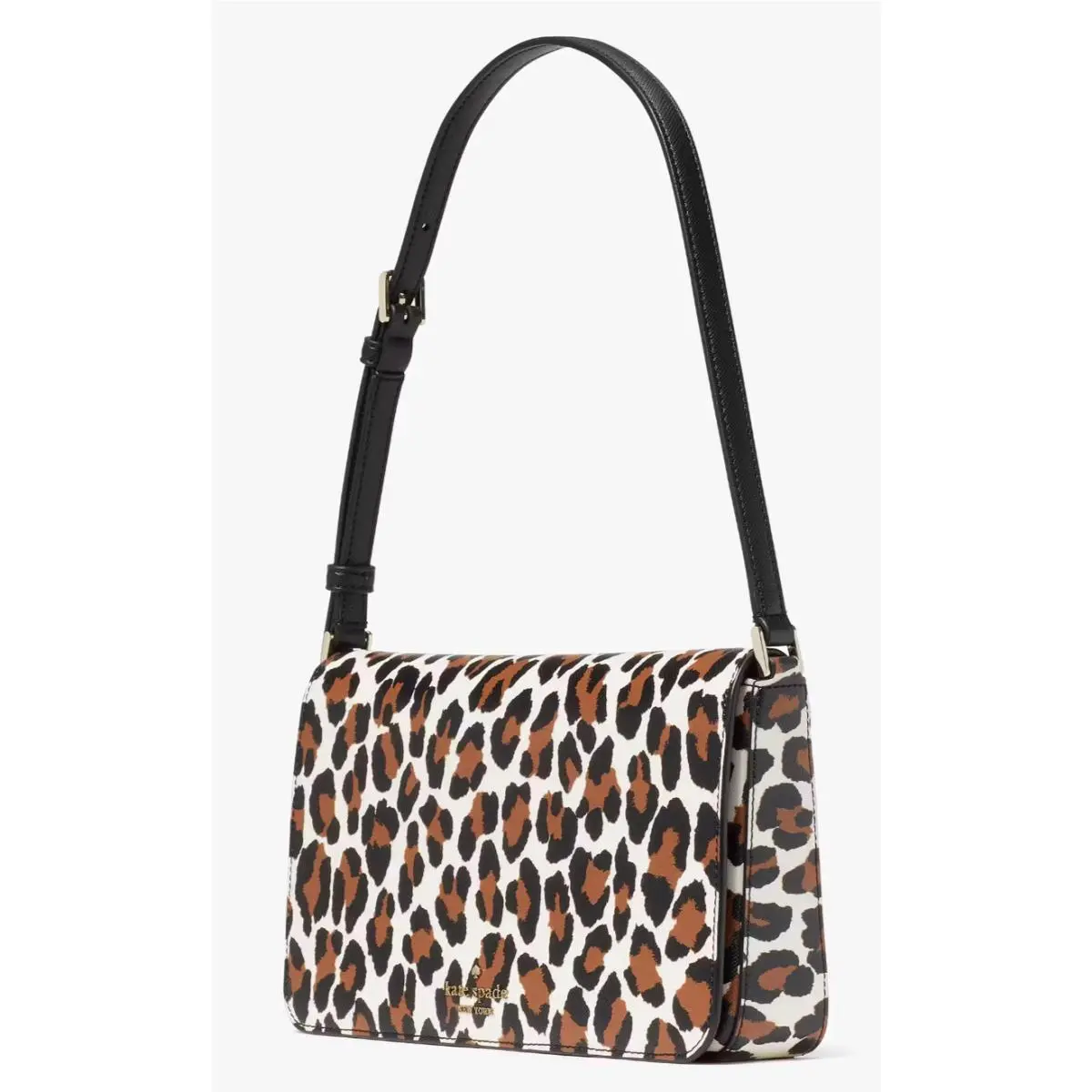 Kate Spade Staci Spotted Leopard Animal Print Shoulder Bag KH400 Leopardo