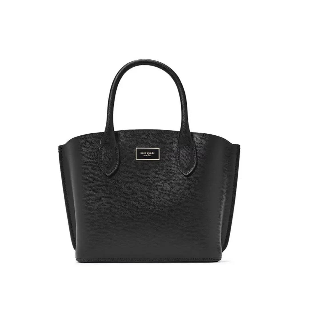 Kate Spade NY Suite Leather Women`s Small Tote Crossbody Bag - Black