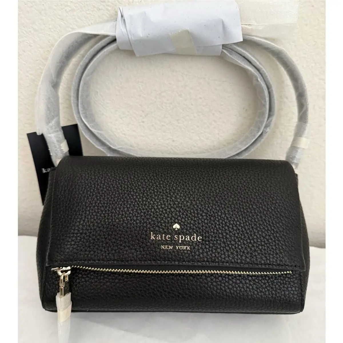 Kate Spade Leila Mini Pebble Leather Crossbody Bag Black Pack
