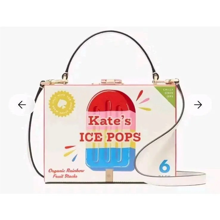 Kate Spade NY Popsicle Snack Bar Novelty Crossbody Bag Multicolor Leather