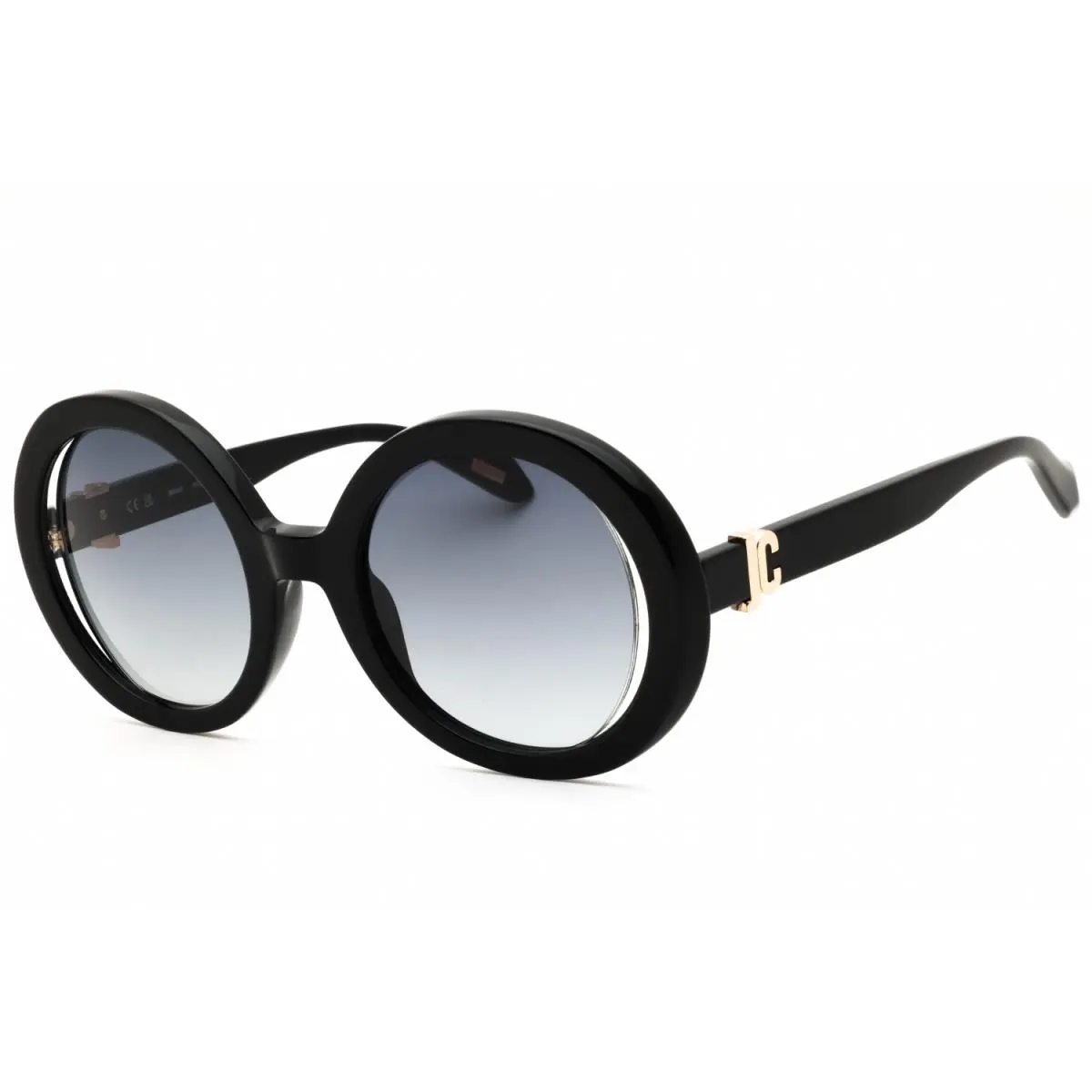 SJC028 0700 Sunglasses Black Frame Gray Lenses 51mm by Just Cavalli