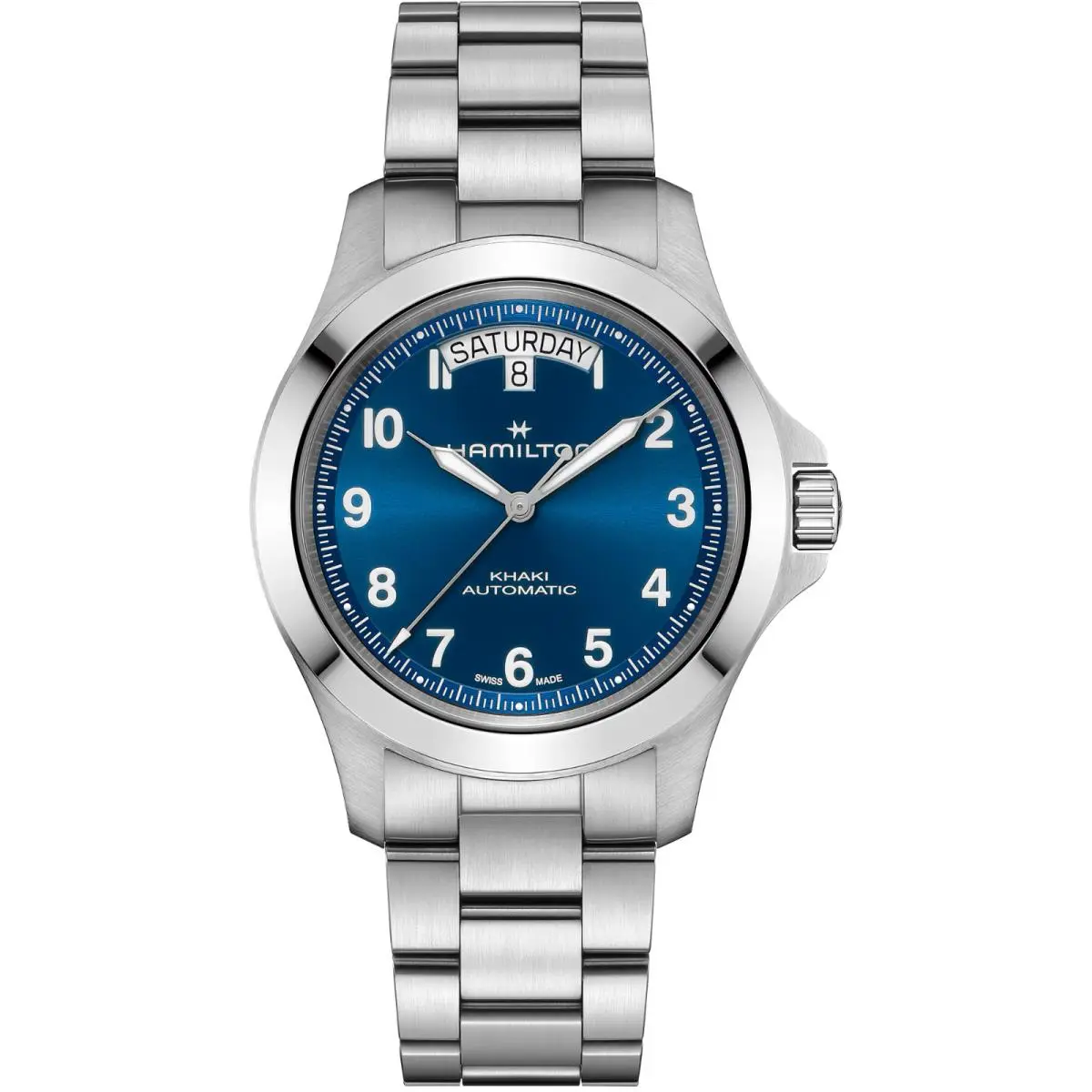Hamilton Khaki Field King Day-date 40mm H64475140 - Band: Silver, Bezel: Silver