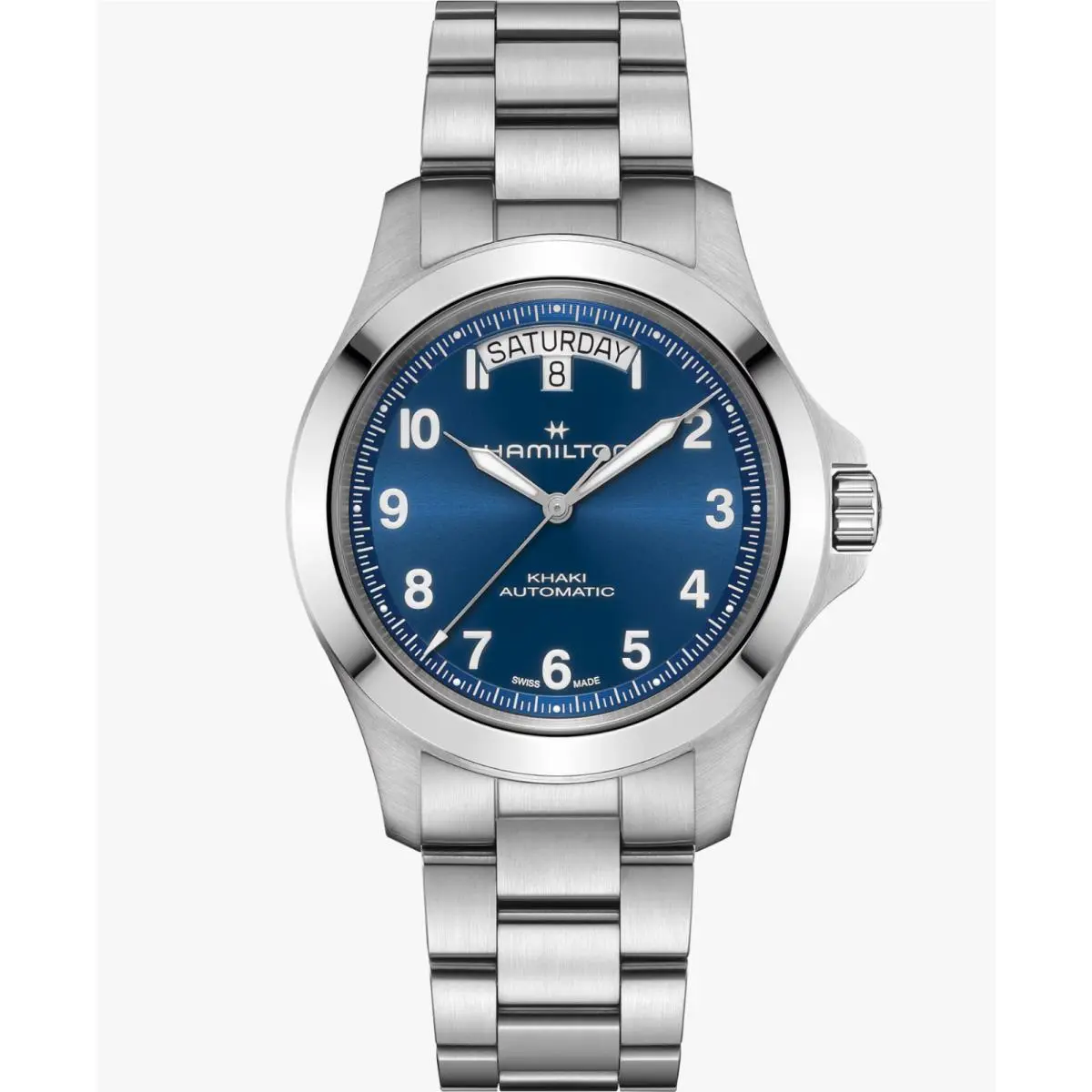 Hamilton H64475140 Khaki Field King 40mm Steel Blue Automatic Men`s Watch