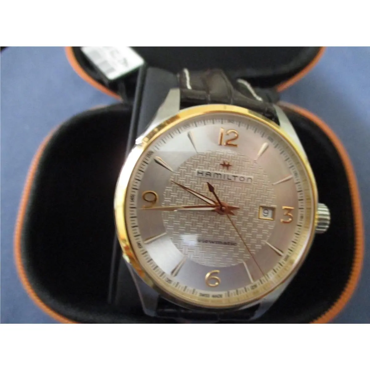 BX 061 Mans God Plate Stainless Steel Hamilton Date Automatic Watch