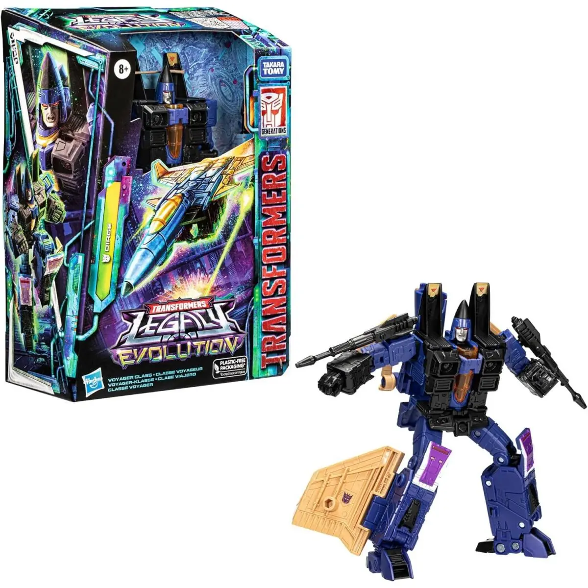 Transformers Toys Legacy Evolution Voyager Dirge Toy 7-inch Action Figure For