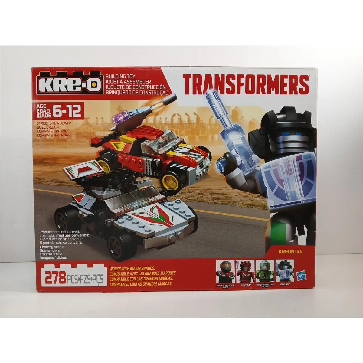 Transformers Kre-o Street Showdown 278 Pc. Set Wheeljack/knockout