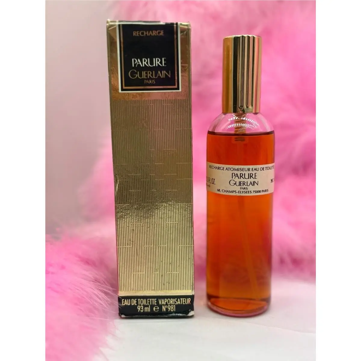 Guerlain Parure Eau de Toilette 3.1OZ 93ml Spray Edt Vintage Womens Perfume