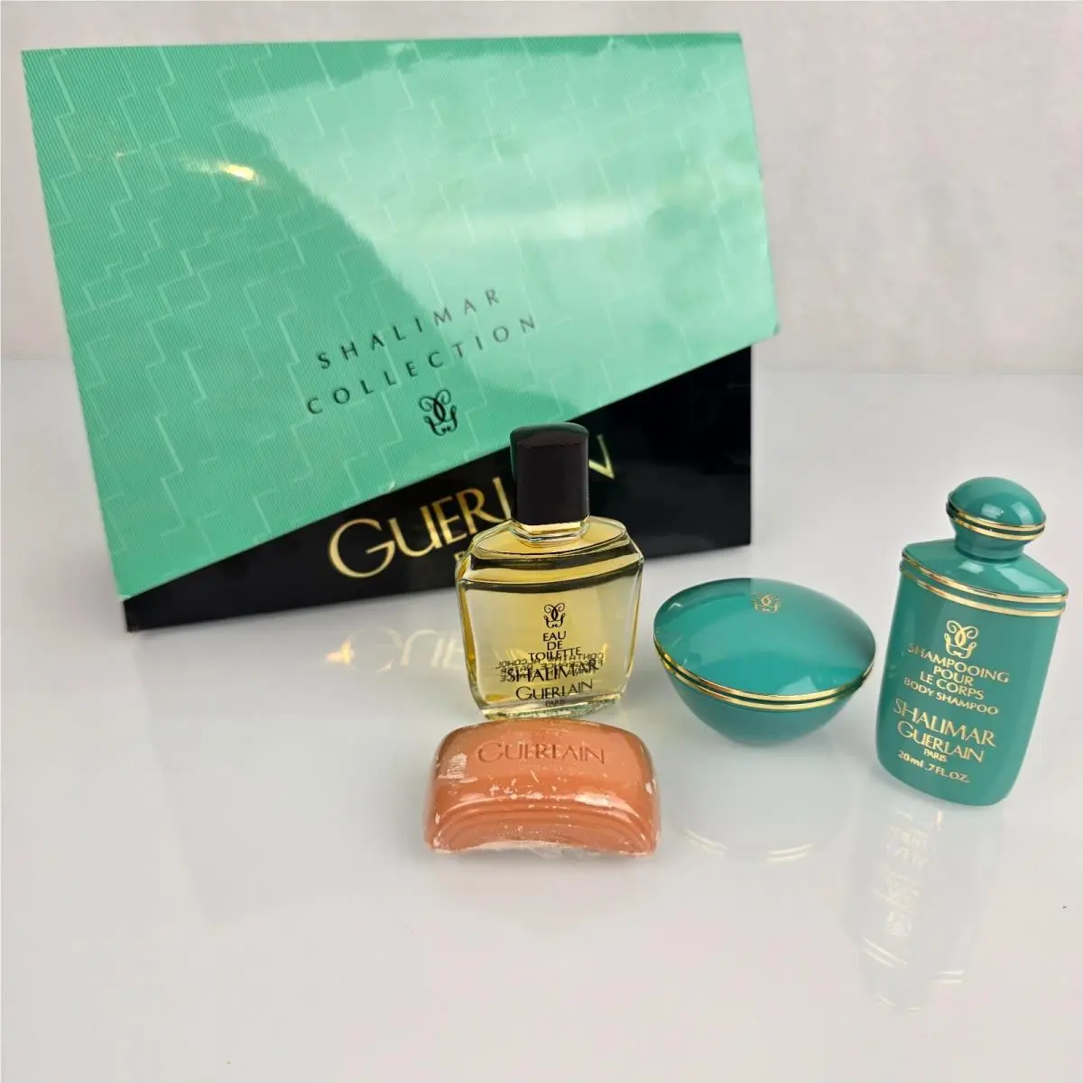 Shalimar Guerlain Perfumed Body Shampoo Creme Soap Eau De Toilette Edt Gift Set