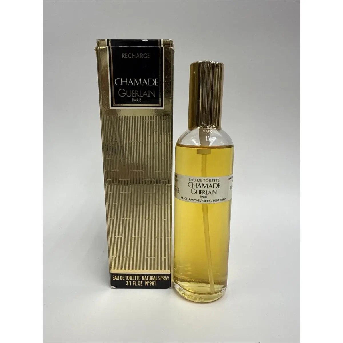 Vintage Chamade Guerlain Women 3.1 OZ / 93 ML Edt Refill Spr - Look AT Pictures