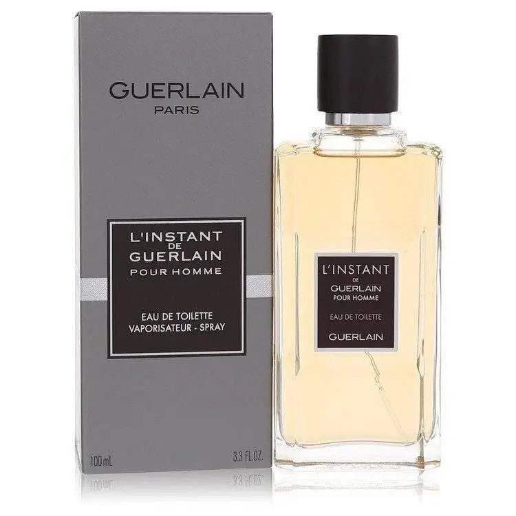 Guerlain L`instant Cologne Eau De Toilette Spray 3.4oz For Men Box