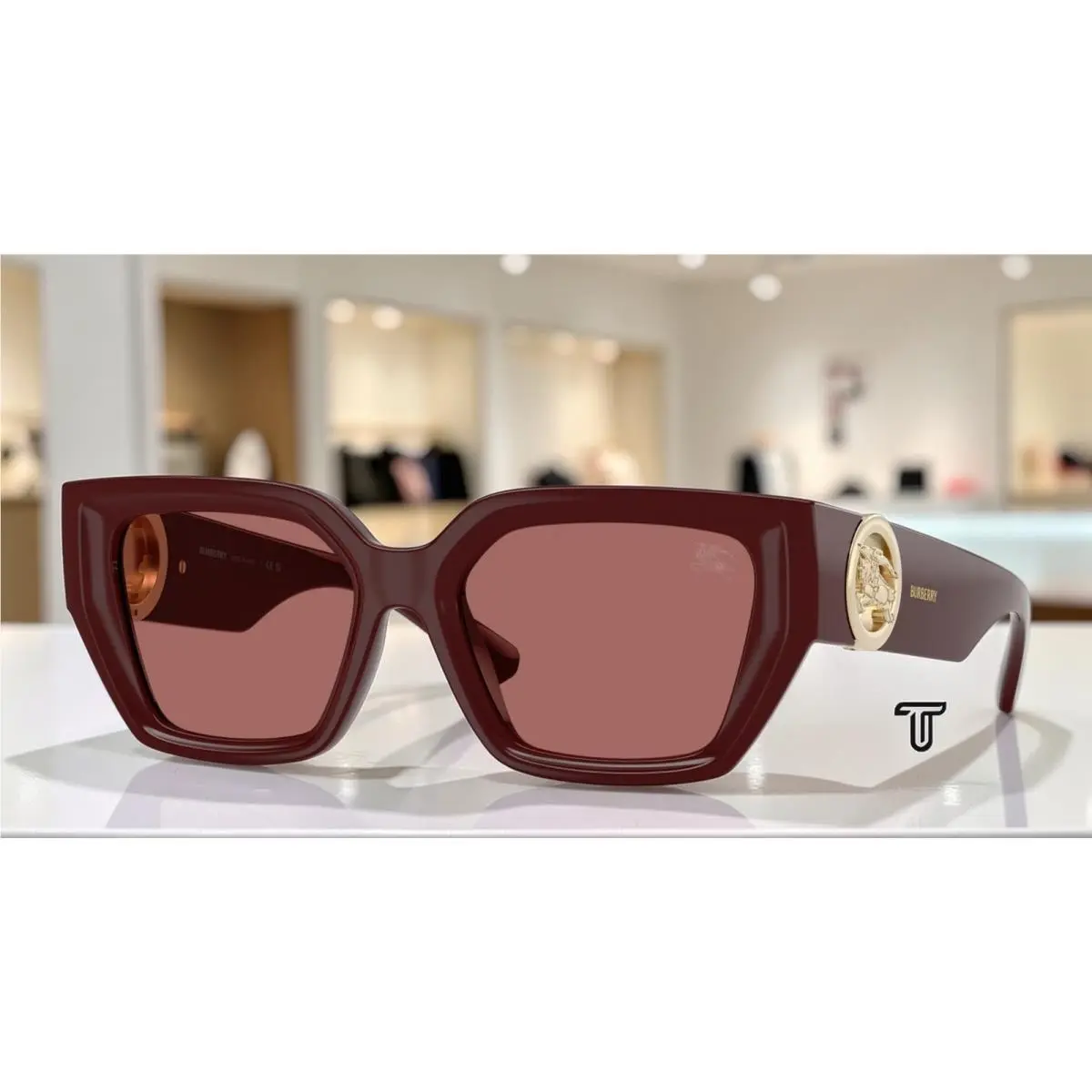 Burberry BE4472U 411969 Bordeaux Dark Violet 53 mm Women`s Sunglasses