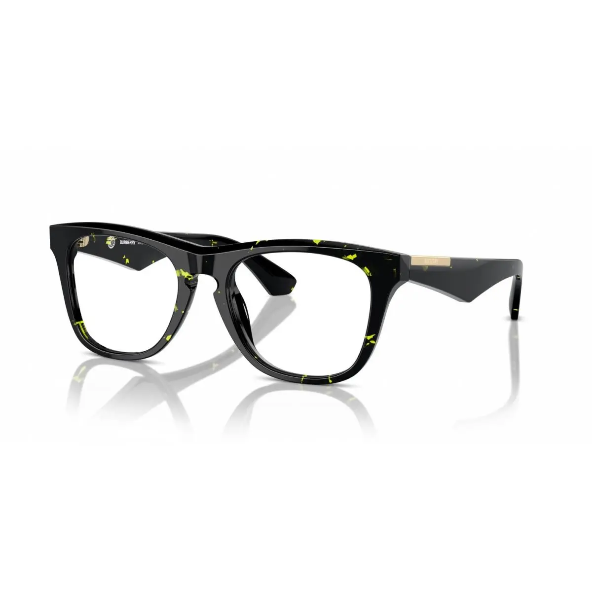 Burberry BE2409 4124 Eyeglasses 51mm Green Havana / Clear Demo Lens
