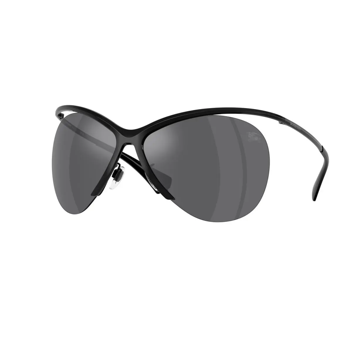 Burberry BE3168 10016G Black Grey Mirror Silver 37 mm Women`s Sunglasses