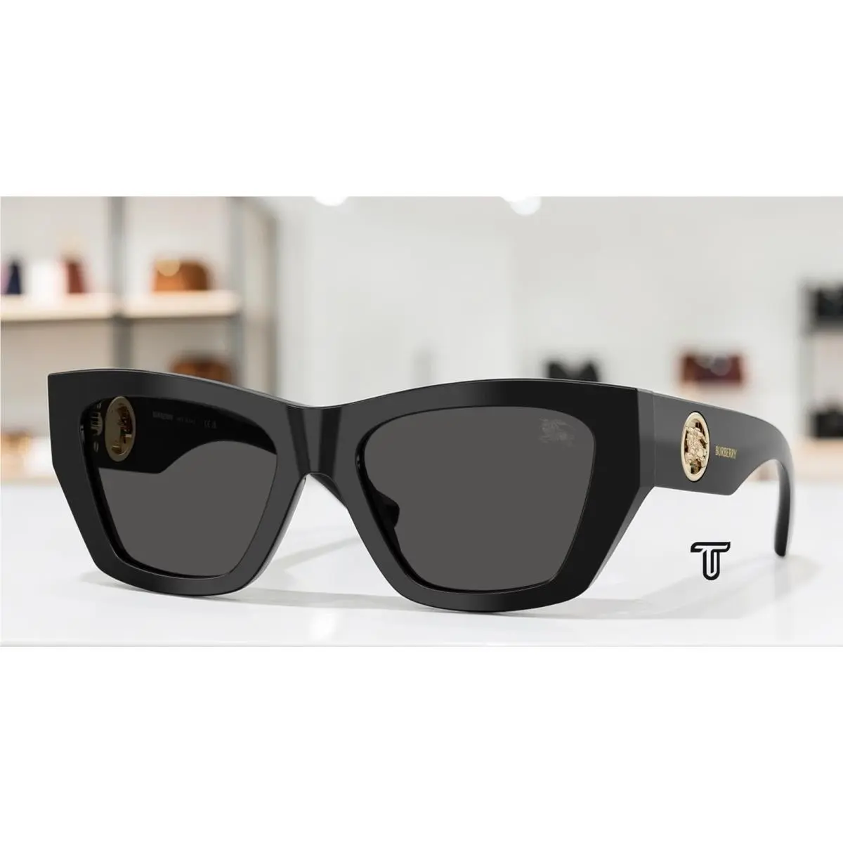 Burberry BE4492 300187 Black Dark Grey 54 mm Women`s Sunglasses