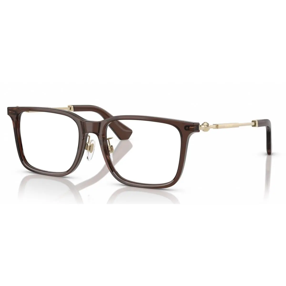 Burberry BE2426D 4116 Square Eyeglasses 54mm Brown / Clear Demo Lens