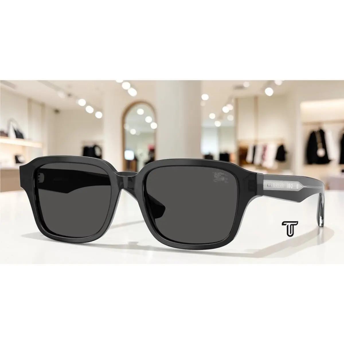 Burberry BE4484 421187 Grey Dark Grey 53 mm Men`s Sunglasses